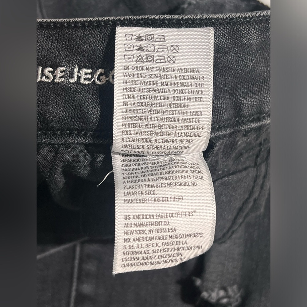 American Eagle Size 6 Long Hi rise Jegging Super Stretch Distressed - Picture 8 of 11